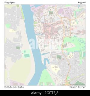 Road Map Of King's Lynn,england Stock Photo - Alamy