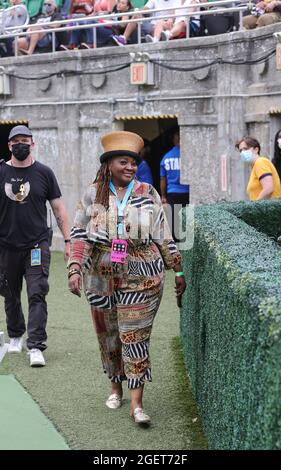 Forest Hills Stadium, Queens, New York, USA, August 20, 2021 - During the Hip Hop Summer NYC Homecoming Concert Series 2021 today at Queens Forest Hills Stadium Photo: Luiz Rampelotto/EuropaNewswire PHOTO CREDIT MANDATORY. Credit: dpa picture alliance/Alamy Live News