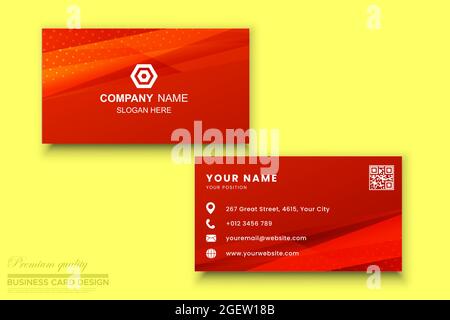 business card, Modern business card design vector template, Corporate identity, Contact card, name card, print design.