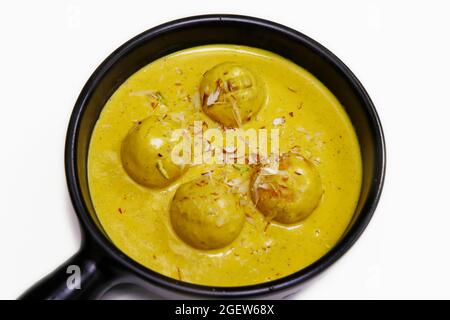 paneer pasanda (cottage cheese) indian food in rich cashewnut and saffron gravy Stock Photo