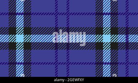 Tartan plaid pattern seamless vector background. Multicoloured dark check plaid for flannel shirt, blanket, throw. Stock Vector