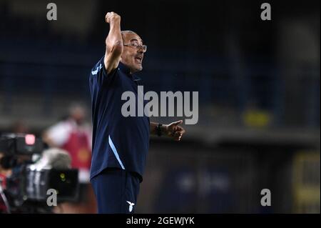 Empoli, Italy. 21st Aug, 2021. Maurizio Sarri manager of SS Lazio gestures during Empoli FC vs SS Lazio, Italian football Serie A match in Empoli, Italy, August 21 2021 Credit: Independent Photo Agency/Alamy Live News Stock Photo