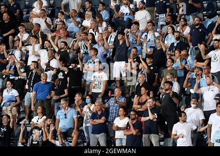 Empoli, Italy. 21st Aug, 2021. Lazio supporters during the Serie A football match between Empoli FC and SS Lazio at Carlo Castellani stadium in Empoli (Italy), August 21th, 2021. Photo Andrea Staccioli/Insidefoto Credit: insidefoto srl/Alamy Live News Stock Photo