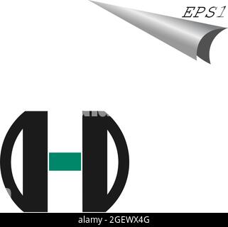 Initial CI Logo monogram design template. Simple elegant shape style modern logo. Stock Vector