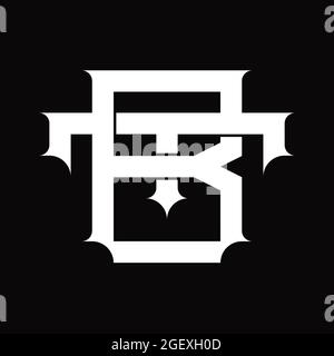 TB logo with geometric shape vector monogram design template isolated ...