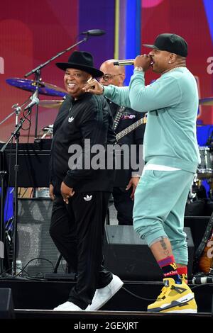 New York, NY, USA. 21st Aug, 2021. LL Cool J, on stage in attendance for WE LOVE NYC: The Homecoming Concert, Great Lawn in Central Park, New York, NY August 21, 2021. Credit: Kristin Callahan/Everett Collection/Alamy Live News Stock Photo