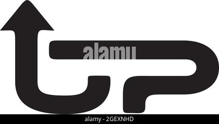Up text  logo design template Stock Vector