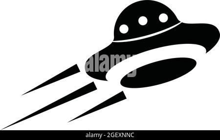 UFO icon logo design vector template Stock Vector