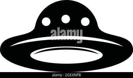 UFO icon logo design vector template Stock Vector