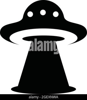 UFO icon logo design vector template Stock Vector