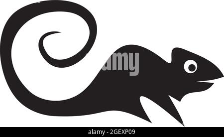Chameleon icon logo design vector template Stock Vector