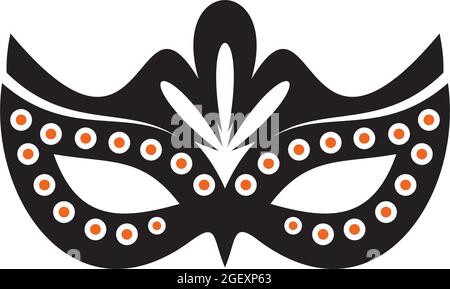 Masquerade mask logo design vector template Stock Vector