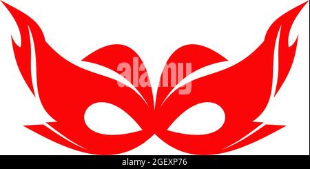 Masquerade mask logo design vector template Stock Vector