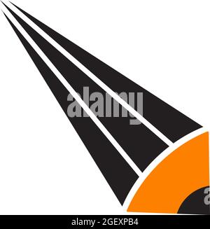 Pencil icon logo design vector template Stock Vector