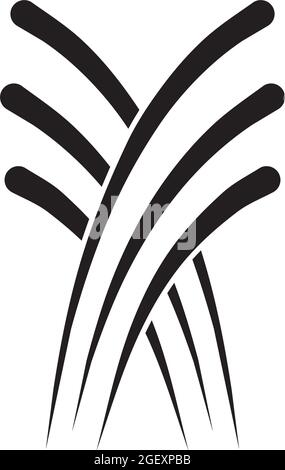 Fountain icon logo design vector template Stock Vector