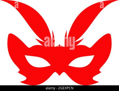 Masquerade mask logo design vector template Stock Vector