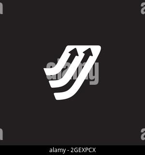 M letter motion logo design vector template Stock Vector