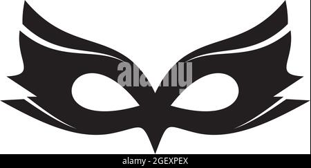 Masquerade mask logo design vector template Stock Vector