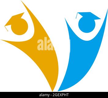 Bachelor icon logo design vector template Stock Vector