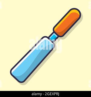 spatula cake kitchenware isolated cartoon vector illustration in flat style Stock Vector