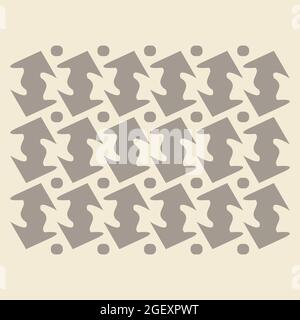 fresh brown batik vector. simple batik illustration with a shape unique. the vector can be used for t-shirt, web, background, and more Stock Vector