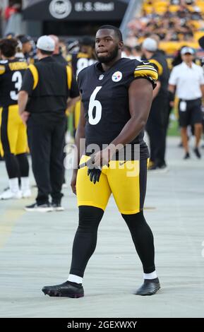 Pittsburgh, PA, USA. 14th Nov, 2021. Tre Norwood #21 during the Pittsburgh  Steelers vs Detroit Lion game at Heinz Field in Pittsburgh, PA. Jason  Pohuski/CSM/Alamy Live News Stock Photo - Alamy