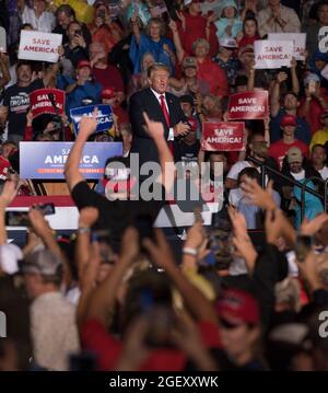Cullman, Alabama, USA. 21st Aug, 2021. Former President Donald Trump ...