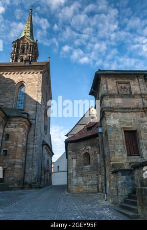 Bamberg Cathedral of St. Peter and St. Georg, Bamberg, Upper Franconia, Bavaria Germany. UNESCO World Heritage City. Stock Photo