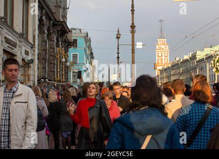 St. Petersburg, Duma Tower Stock Photo