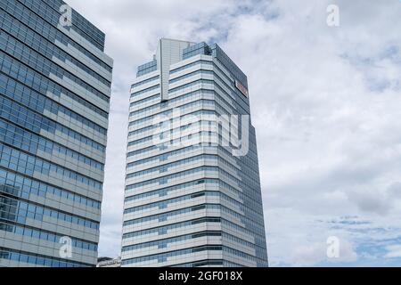 View of Universal Entertainment headquarters in Tokyo Stock Photo