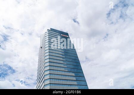 View of Universal Entertainment headquarters in Tokyo Stock Photo
