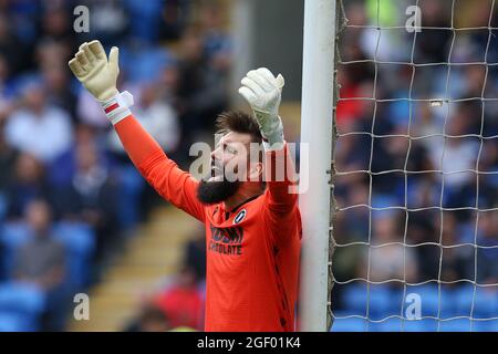 Goalkeeper Bartosz Bialkowski Millwall Thumps Ball Editorial Stock