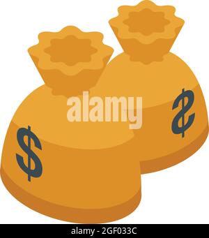 3D money bags and coin stack Stock Vector Image & Art - Alamy