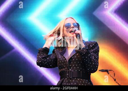 Non Exclusive: Clare Grogan, Altered Images, Rewind Festival South, Henley-On-Thames, UK, 21 August 2021, Photo by Richard Goldschmidt Stock Photo