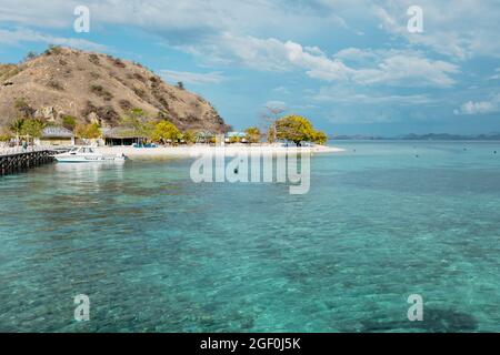 View of one of the Komodo islands during dry season  Stock Photo