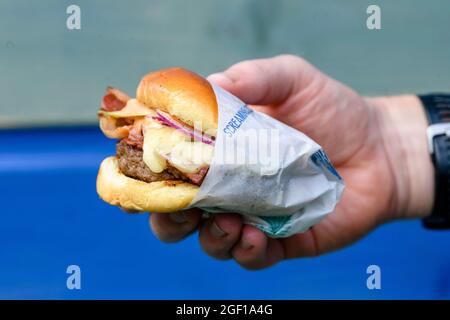 EDINBURGH FRINGE FESTIVAL, UNDERBELLY, BRISTO SQUARE AND GEORGE SQUARE Stock Photo