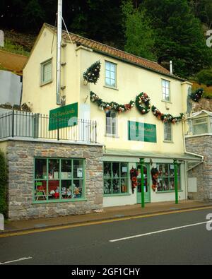 August 2021 - Cheddar Gorge and shops Stock Photo