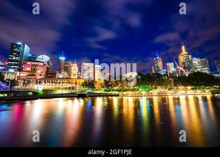 Nice cityscape in Melbourne city  Australia Stock Photo