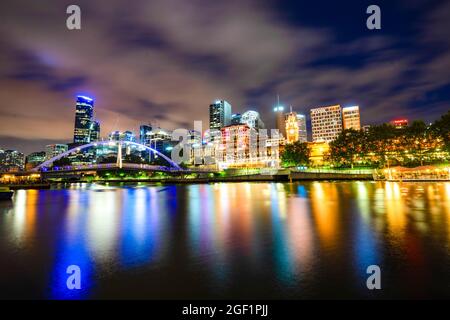 Nice cityscape in Melbourne city  Australia Stock Photo