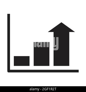Graph icon for graphic design, logo, website, social media, mobile app, UI illustration; Stock Vector