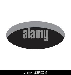 Round hold icon vector perspective view for your website design, logo, app, UI. illustration Stock Vector