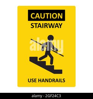 word usage - Is it correct to say Please hold on to the subhandrail and  railings while walking up the stairs? - English Language Learners Stack  Exchange