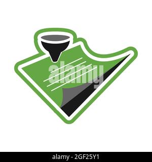 Reminder paper with clip for element design. Vector illustration EPS.8 EPS.10 Stock Vector