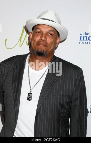 Rebecca Villalobos and David Justice attend the Harold Carole Pump, WireImage