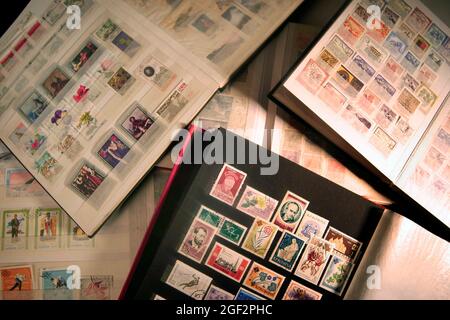 stamp albums Stock Photo