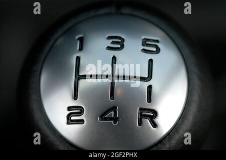 gearstick in a car, Germany Stock Photo