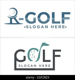 Golf logo icon vector Stock Vector