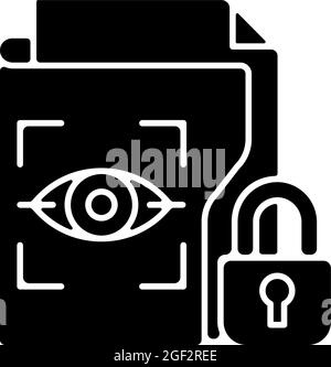 retina scan biometric glyph icon vector illustration Stock Vector Image ...
