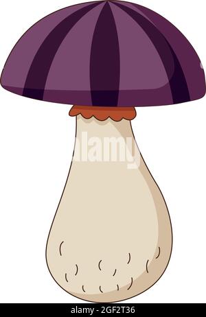 Vector Illustration of Mushroom in a Flat Style. Vector Illustration Stock Vector