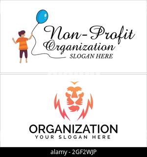 Community Non Profit Organization logo design Stock Vector